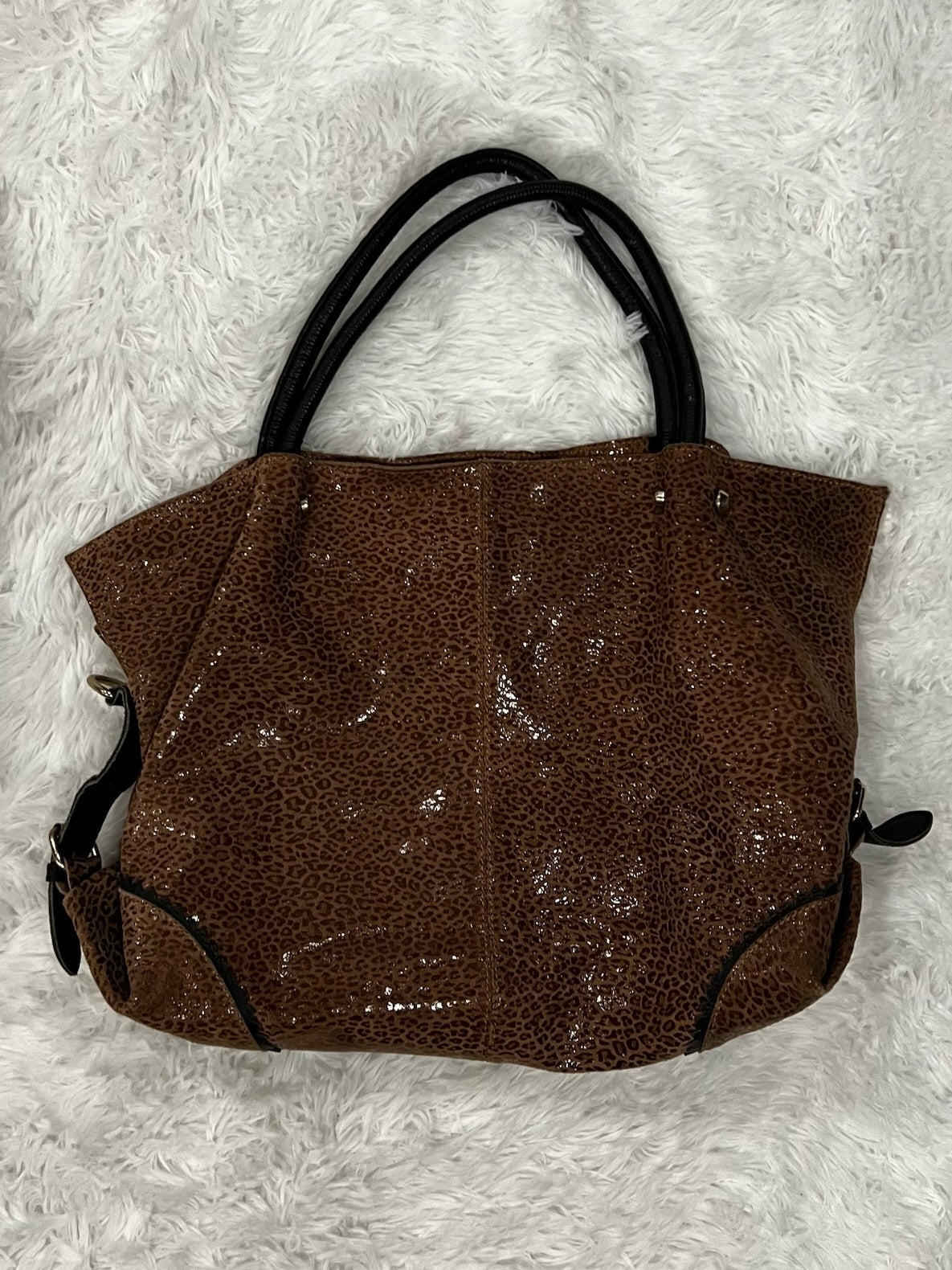 leopard leather bag