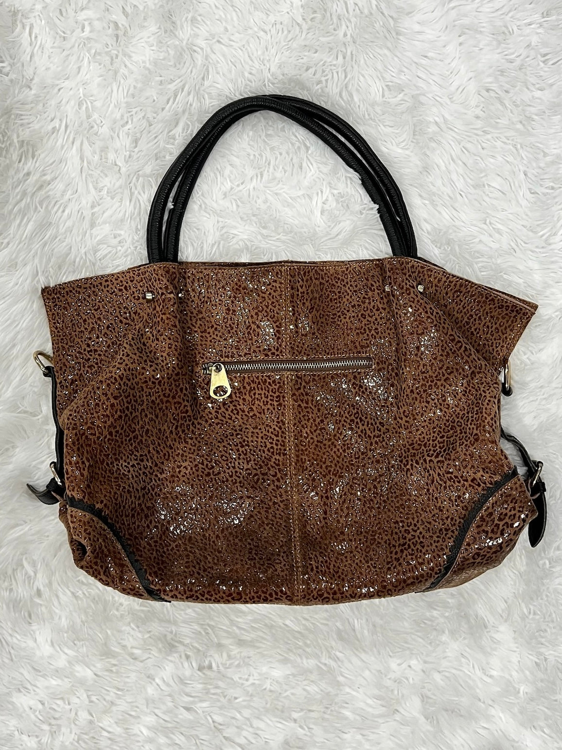 leopard leather bag